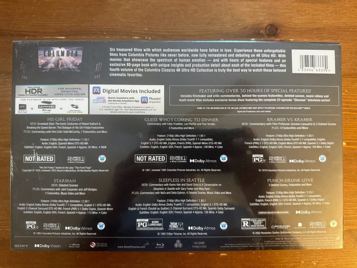 Columbia Classics Collection Volume 4 [4K Ultra HD + Blu-ray +