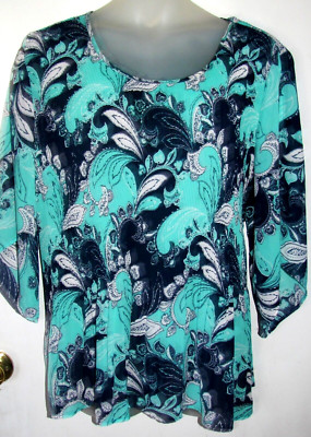 NWT Womens CATHERINES Semi Sheer Broomstick Top Blouse 2XWP 2X Petite  3X ?