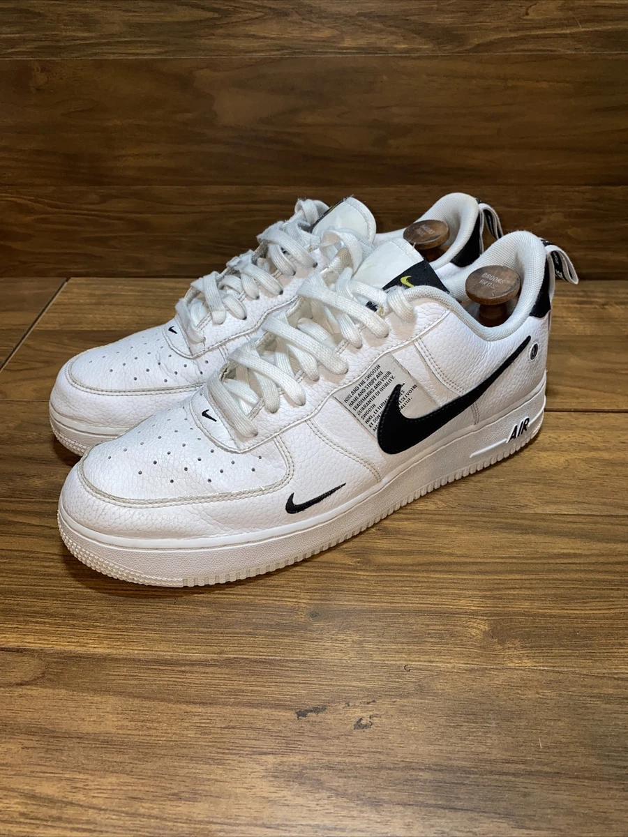 Nike Air Force 1 '07 lv8 Utility White/White-Black-Tour Yellow - AJ7747-100