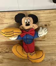 Vintage Disney Mickey Mouse Walt Disney Stuffed Plush Toy 12" With Football
