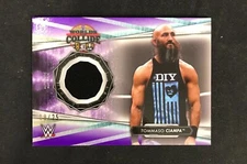 2021 Topps WWE Tommaso Ciampa Event-Used Mat Relic Purple /25 NXT Worlds Collide