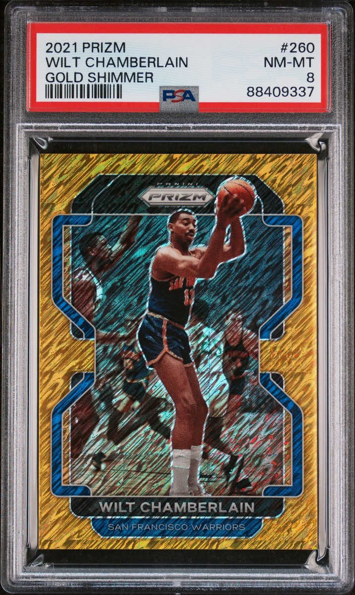 2021 PANINI PRIZM GOLD SHIMMER #260 WILT CHAMBERLAIN 1/10 2021 PANINI PRIZM GOLD SHIMMER #260 WILT CHAMBERLAIN 1/10