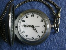Rare MOLNIJA 3602 Russian Ornament Vintage pocket Watch USSR Russia Soviet