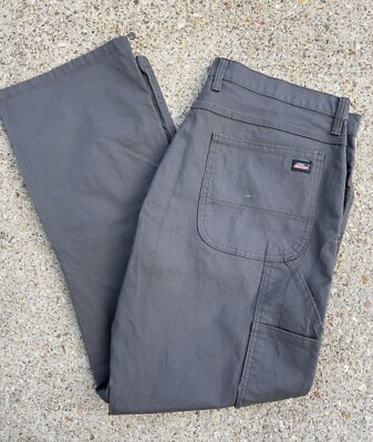 NWOT Dickies Carpenter Utility Pants Workwear 38x32 Regular Fit, Grey, Straight
