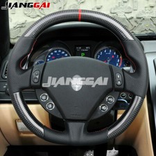 Real Carbon Fiber Steering Wheel For Maserati Granturismo Gt 2008-2019