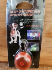 LED CLIP-ON PET SAFETY LIGHT FOR YOU AND YOUR DOG-CAT,Late night walks,Safety
