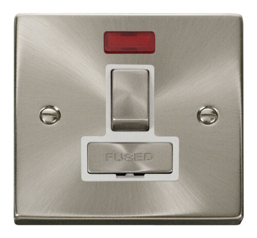 Click Deco Satin Chrome White Insert Socket & Switches Range - Picture 23 of 44