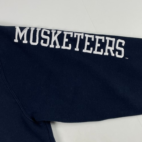 Xavier Musketeers Basketball Sweatshirt Mens Large Blue Champion Hooded Gym NCAA - Picture 5 of 13
