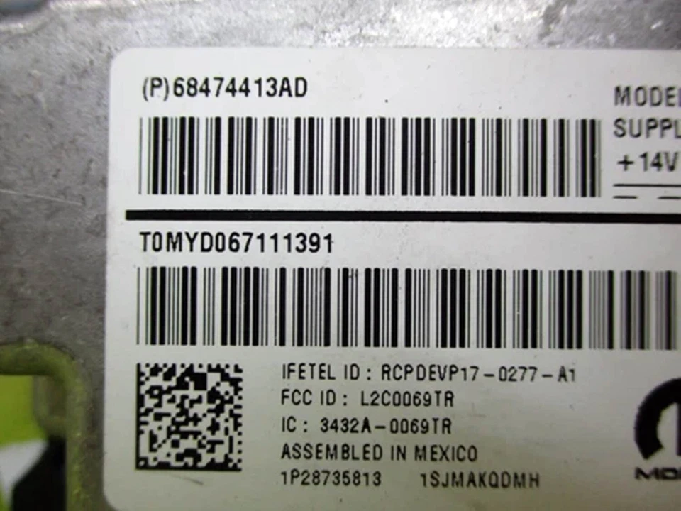 2021-2022 Jeep Cherokee 7" UConnect Radio Display Screen w/ Satellite SiriusXM - Изображение 3 из 4