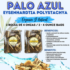 Palo Azul Kidneywood Blue Stick Detox 8oz 2 -4oz 227g- Desintoxica el organismo