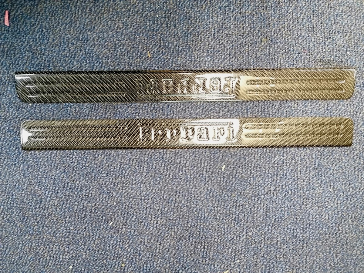 Ferrari 488 GTB Spider Carbon Fiber Door Sills Step Plates Kick