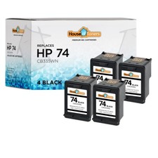4PK Compatible With HP 74XL Black Ink Cartridges for HP Photosmart C4480 C4500