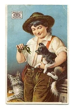 1880 Advertising trade card james pyles pearline washing compound