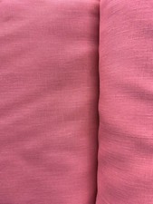 CORAL PINK 100 Linen Fabric 60 in. Sold By The Yard