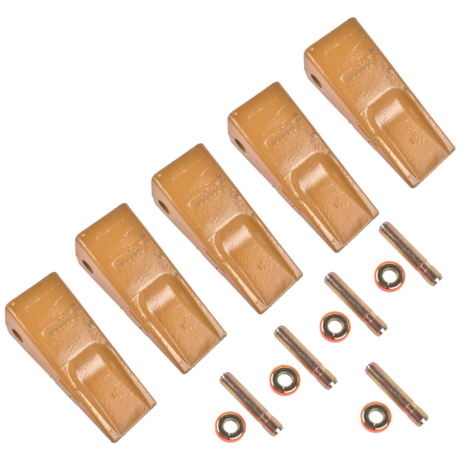1U3352 Forged Bucket Teeth w/ Pin 8E6358 Retainer 8E6359 -5PK for CAT J350