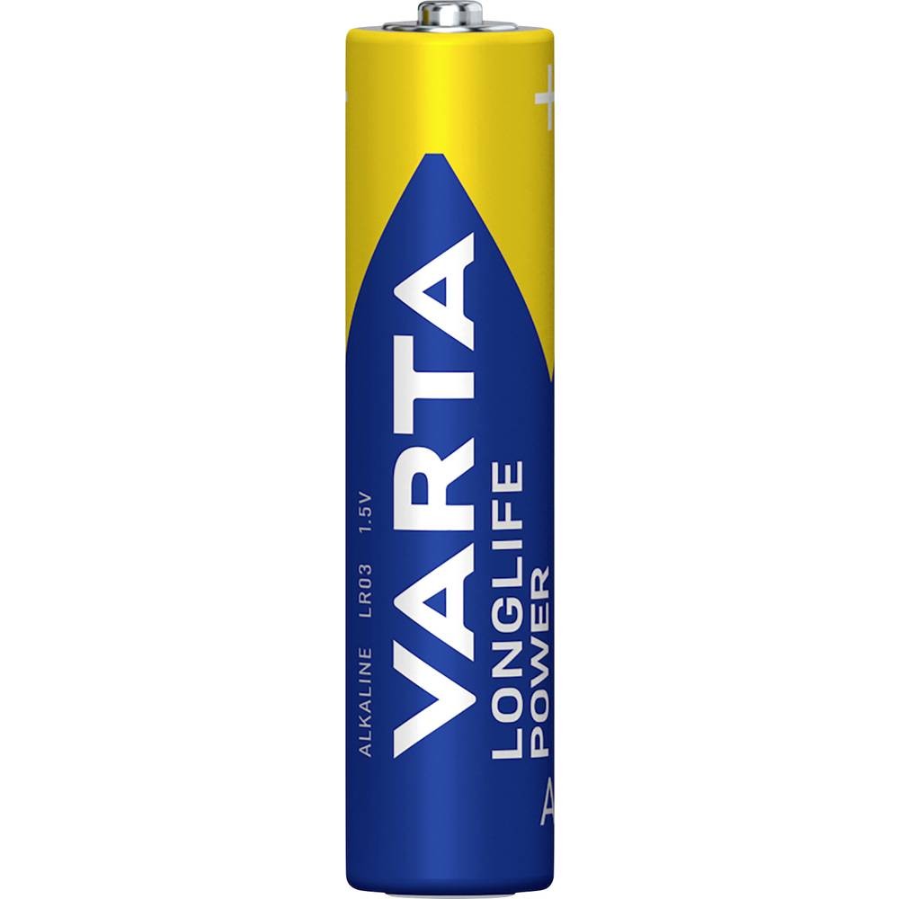 Pile LR3 AAA Varta LONGLIFE Power alcaline pour tous les jouets et télécommandes de la maison