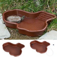 Reptile Bathing Pool Tortoise Food Water Dish Bowls Reptile Pool Accessories