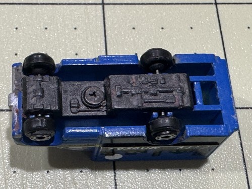 MICRO MACHINES Rare Galoob Ford Box Van City Movers Blue 1987 (#T101) - Picture 16 of 17