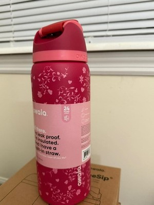 32OZ Owala FreeSip Water Bottle Love Letter Special Edition PINK