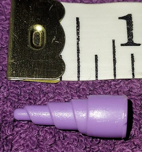 1 Vintage Small Purple Dirty Drill Bit 1990 TMNT Mutant Module Vehicle Part H