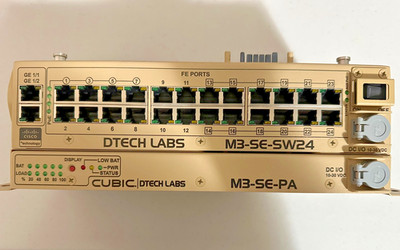 Cubic Dtech Labs M3-SE-SW24 switch and M3-SE-PA power adapter - USED