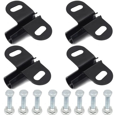 AR-PRO Wheelbarrow Axle Bracket Set W x L - D: 3.27''x2.17''-5/8'', Black