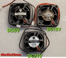 Mini 4020 DC Printer Cooling Fan 5V 12V 24V Brushless Bearing Cooler 40x40x20mm