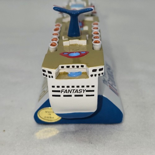 FIGURA RÉPLICA MODELO BARCO CARNIVAL FANTASY CRUISE LINE 8" - Imagen 10 de 12