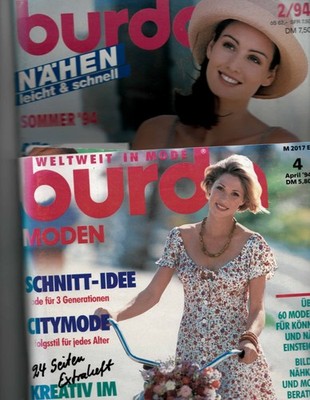 Burda Moden 2/1994 und 4/1994, 2 Ausgaben