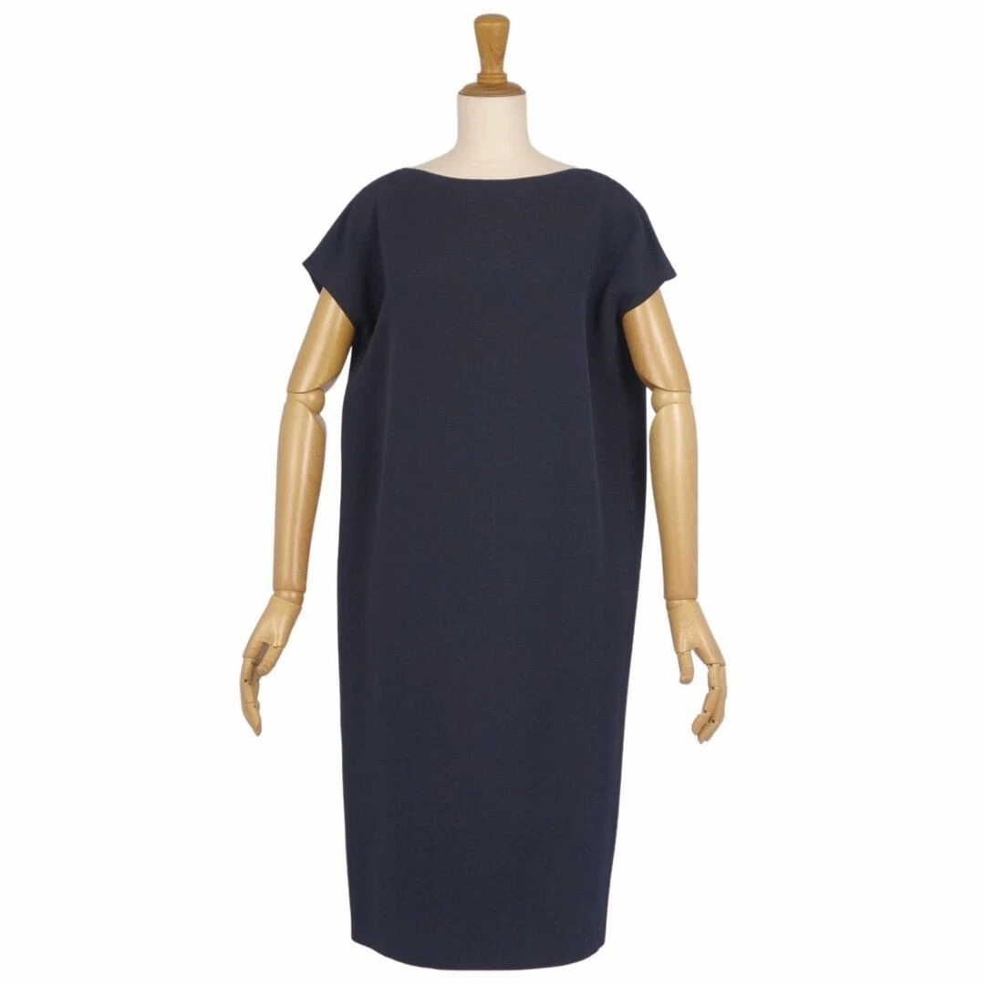 HERMÈS Hermes abito smanicato tinta unita seta lana top donna 34 (equivalente usato0