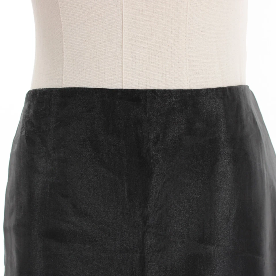 Rag & Bone NWT Annebet Organza Satin Midi Skirt Size 2 US in Black Polyester - Image 2 of 4