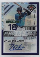 2024 Prospect Edition Purple Scope Prizm Signatures 31/49 Zach DeLoach Auto 8d2