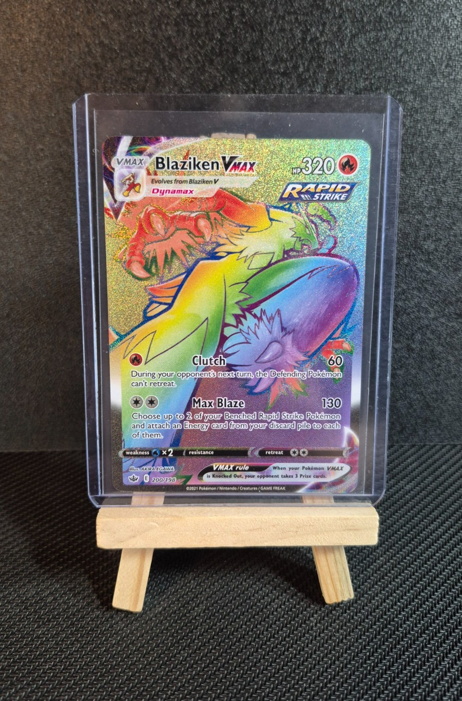 Blaziken Vmax - 200/198 Chilling Reign Rainbow Pokemon - NM