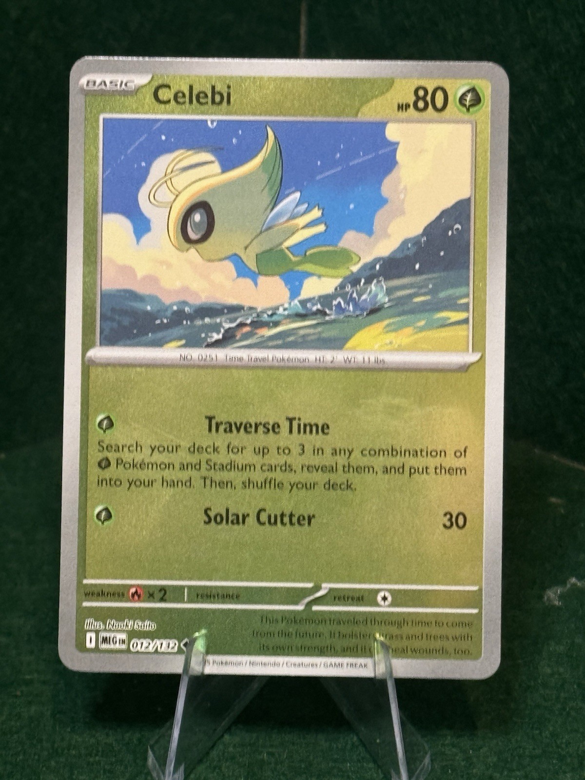 Celebi 012/132 Reverse Holo ME01: Mega Evolution 012/132 NM