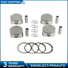 4PCS Engine Piston & Ring Kit 25198520 For Chevy Cruze Sonic Trax Encore 1.4L