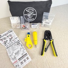 Klein Tools VDV026-212 Twisted Pair Installation Kit RJ45 Crimper Lot
