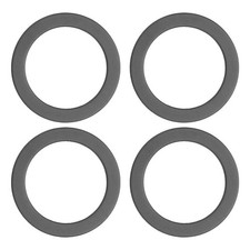 Bague d'adaptation magnétique 4 pièces pour anneaux autocollants noir