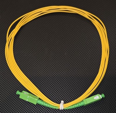 SC APC to SC APC Simplex 9/125 Single Mode Fiber Optic Optical Patch Cable