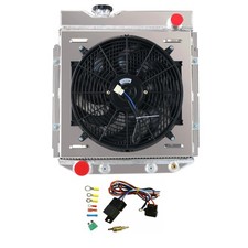 251 4 Row Aluminum Radiator Fan Shroud Kit 60-66 Mustang Falcon 61-65 Comet