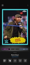 SAMI ZAYN 2020 WWE TOPPS SLAM TOPPS CHROME 20 SUPER RARE DIGITAL CARD!!!!!!!