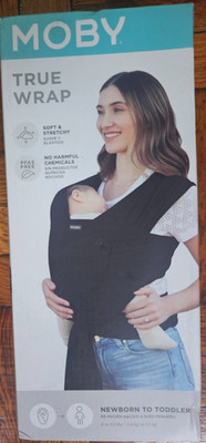 Moby True Wrap Baby Carrier - Black Onyx New!