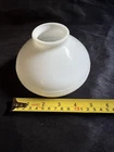 Small Ribbed White Milk Glass Light Shade Lighting Parts Dome Vintage
