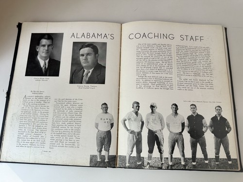 1935 University of Alabama Yearbook Championship Year Bear Bryant Corolla - Imagen 4 de 16