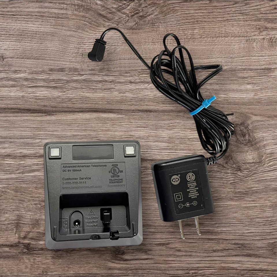 Base Cargador Teléfono Inalámbrico Original OEM AT&T DC 6V 100mA EL52251 EL52351 Foto 2 de 3