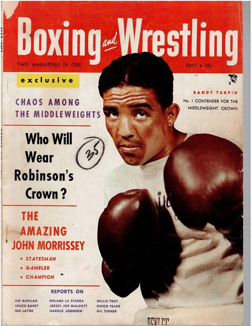ヴィンテージ ボクシング&レスリング 雑誌 1953年 5 個セット | マルシアーノ・ラ・スターザ・ムーア - 画像2/19