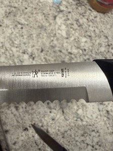 J.A. Henckels International Silver Cap Serrated Edge Santoku Knife 13570-130(5")