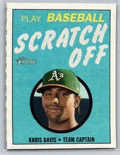 2019 Topps Heritage #3 Khris Davis 1970 Topps Scratch-Offs