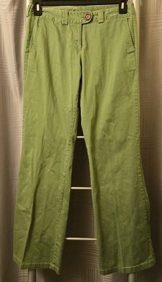 Tracy Evans Limited Womens Chino Dress Pants Size 7 Green 28x31
