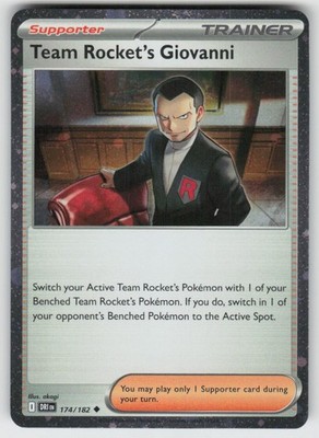 GGC-6 Holo Team Rocket's Giovanni (Cosmos Holo) 174/182 Uncommon Miscellaneous C