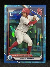 🔥🔥2024 Bowman Chrome 1st - Ryan Campos - Sapphire Refractor🔥🔥